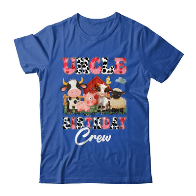Uncle Birthday Crew Farm Cow Birthday Boy Girl Family Shirt & Hoodie | siriusteestore