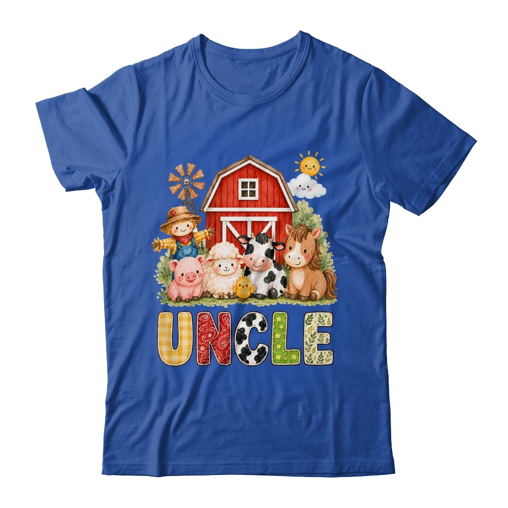 Uncle Farm Cow 1St Birthday Girl Boy Matching Family Shirt & Hoodie | siriusteestore