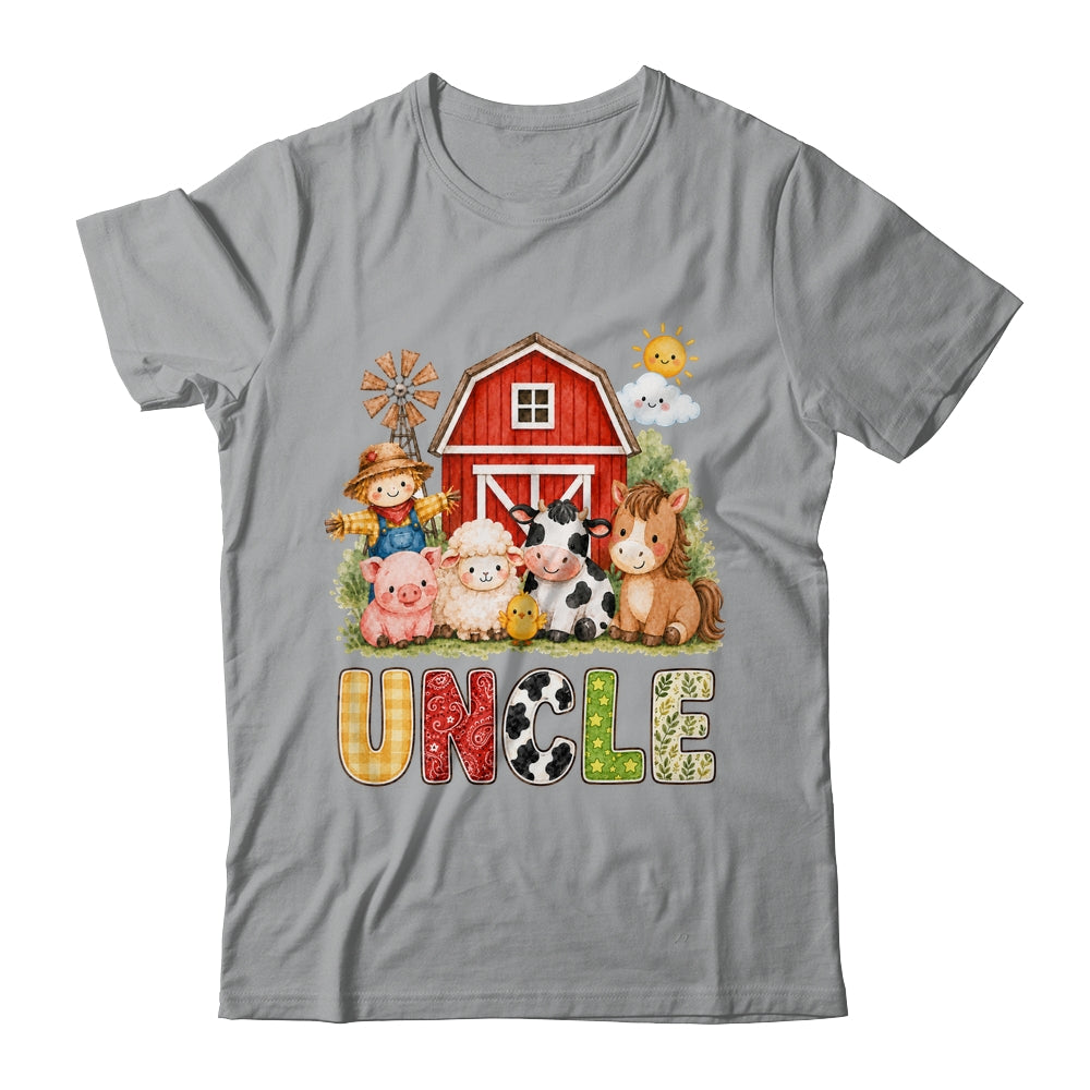 Uncle Farm Cow 1St Birthday Girl Boy Matching Family Shirt & Hoodie | siriusteestore