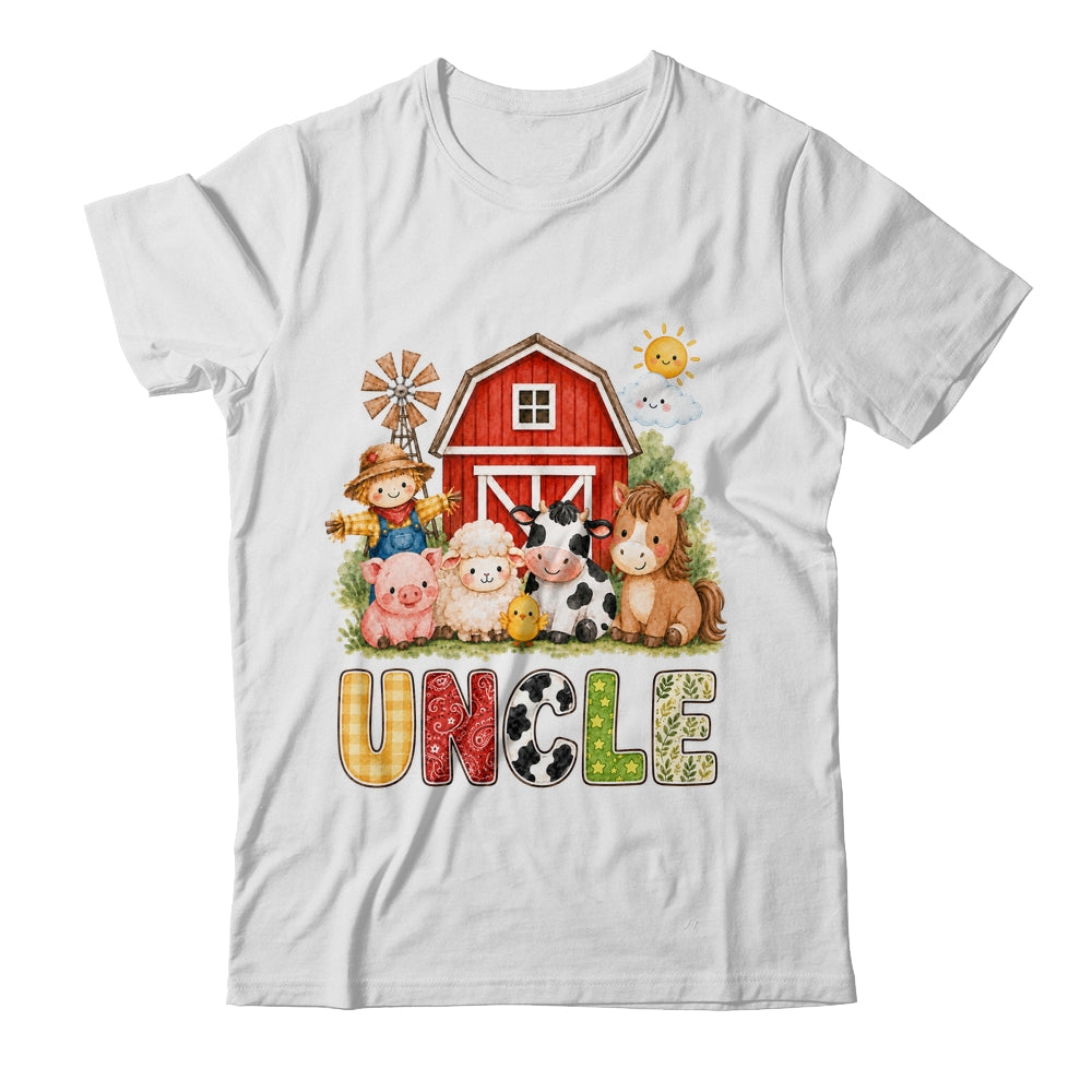Uncle Farm Cow 1St Birthday Girl Boy Matching Family Shirt & Hoodie | siriusteestore