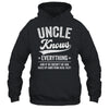 Uncle Knows Everything Fathers Day Birthday Christmas Shirt & Hoodie | siriusteestore