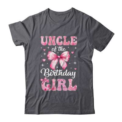 Uncle Of Birthday Girl Coquette Bow Matching Family Shirt & Hoodie | siriusteestore