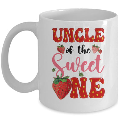 Uncle Of Sweet One Strawberry Frist 1st Birthday Girl Mug | siriusteestore