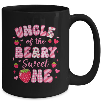 Uncle Of The Berry Sweet One Strawberry First Birthday Mug | siriusteestore