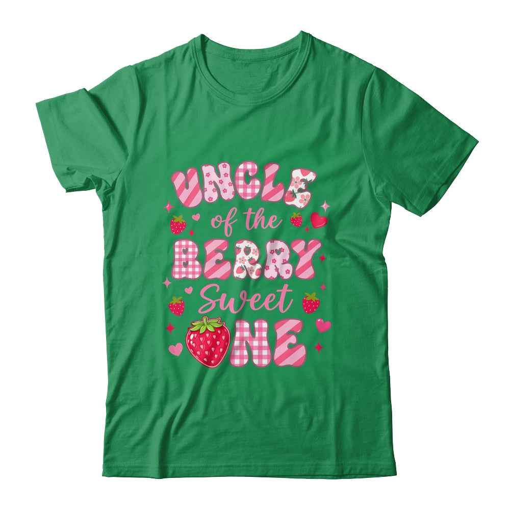 Uncle Of The Berry Sweet One Strawberry First Birthday Shirt & Hoodie | siriusteestore