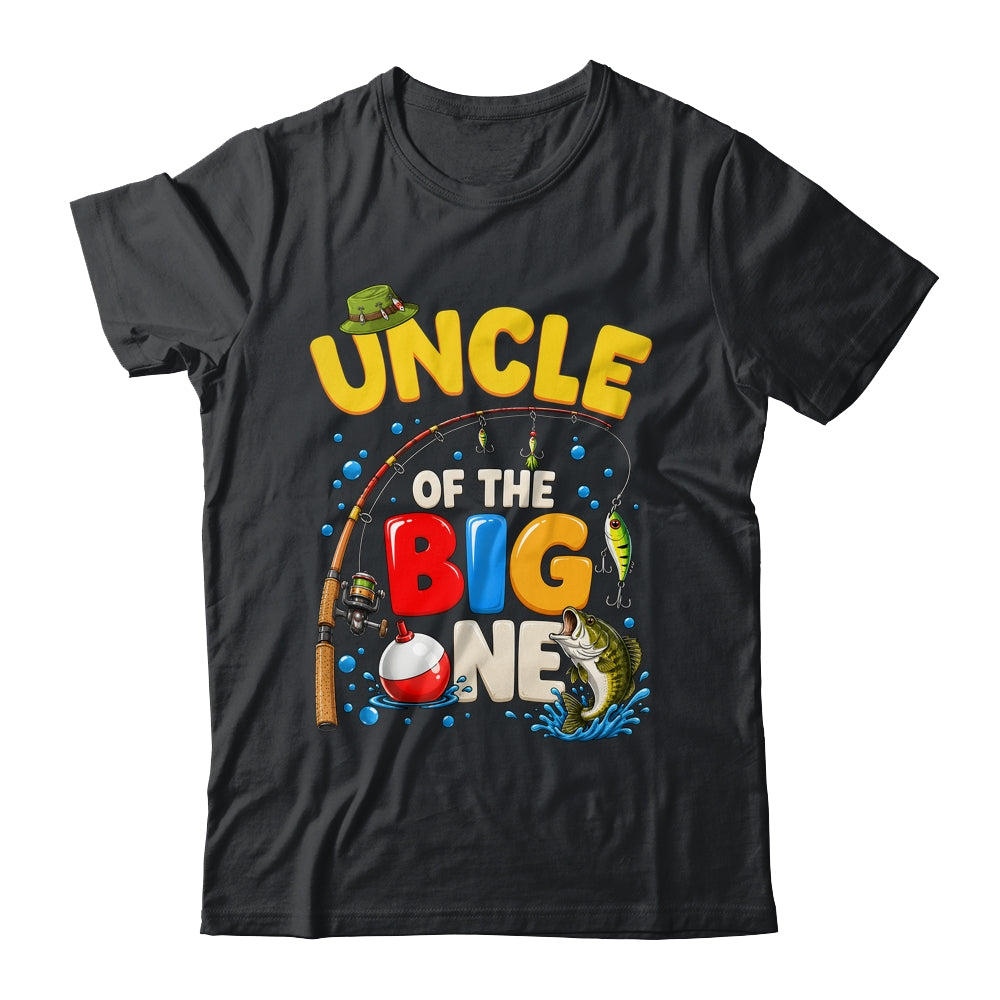 Uncle Of The Big One Fishing Birthday Boy Family Party Shirt & Hoodie | siriusteestore