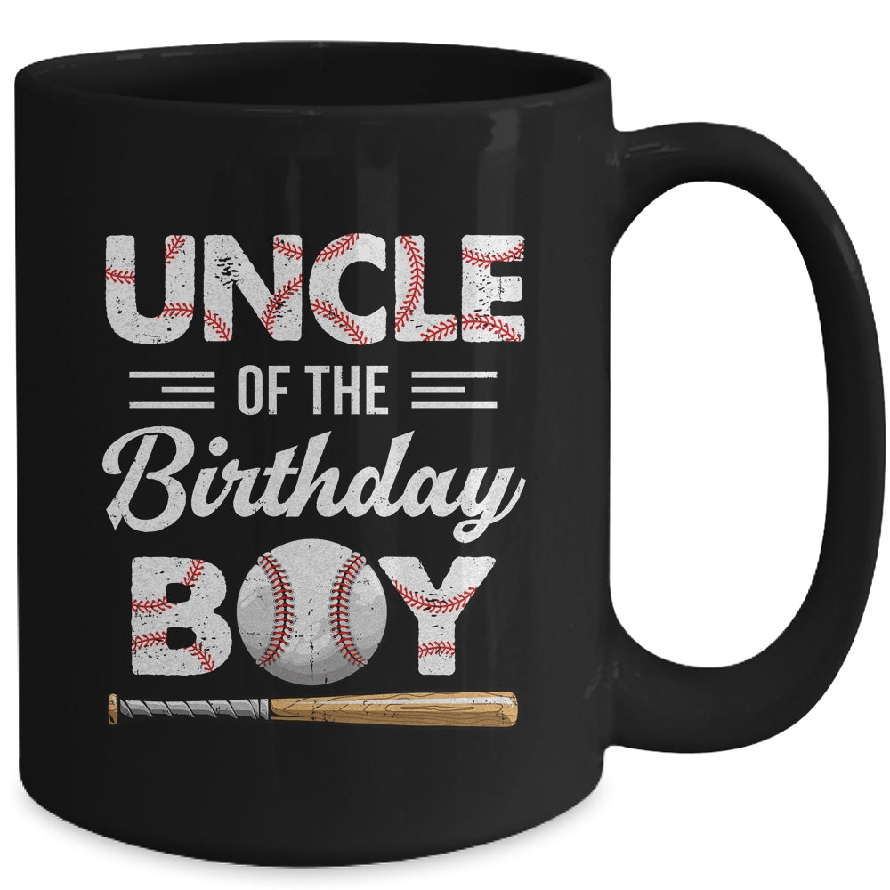 Uncle Of The Birthday Boy Baseball Matching Family Party Mug | siriusteestore