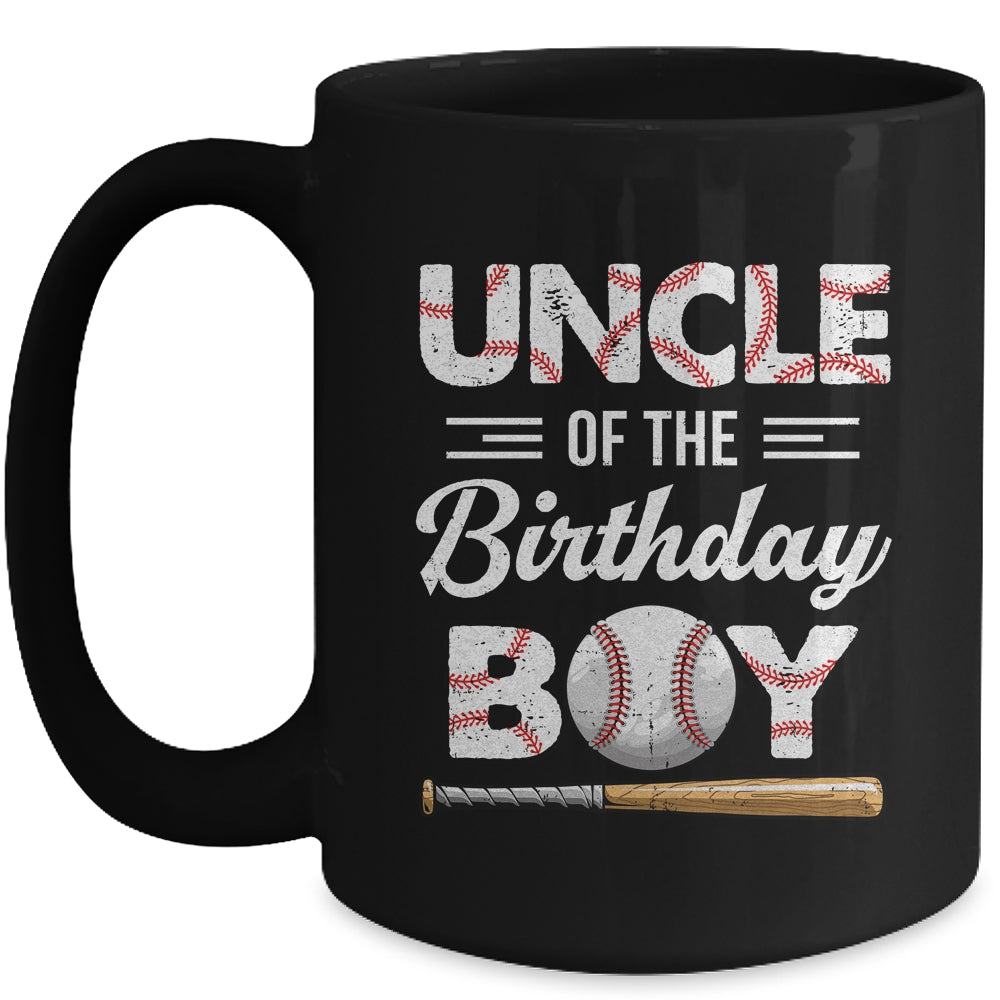 Uncle Of The Birthday Boy Baseball Matching Family Party Mug | siriusteestore