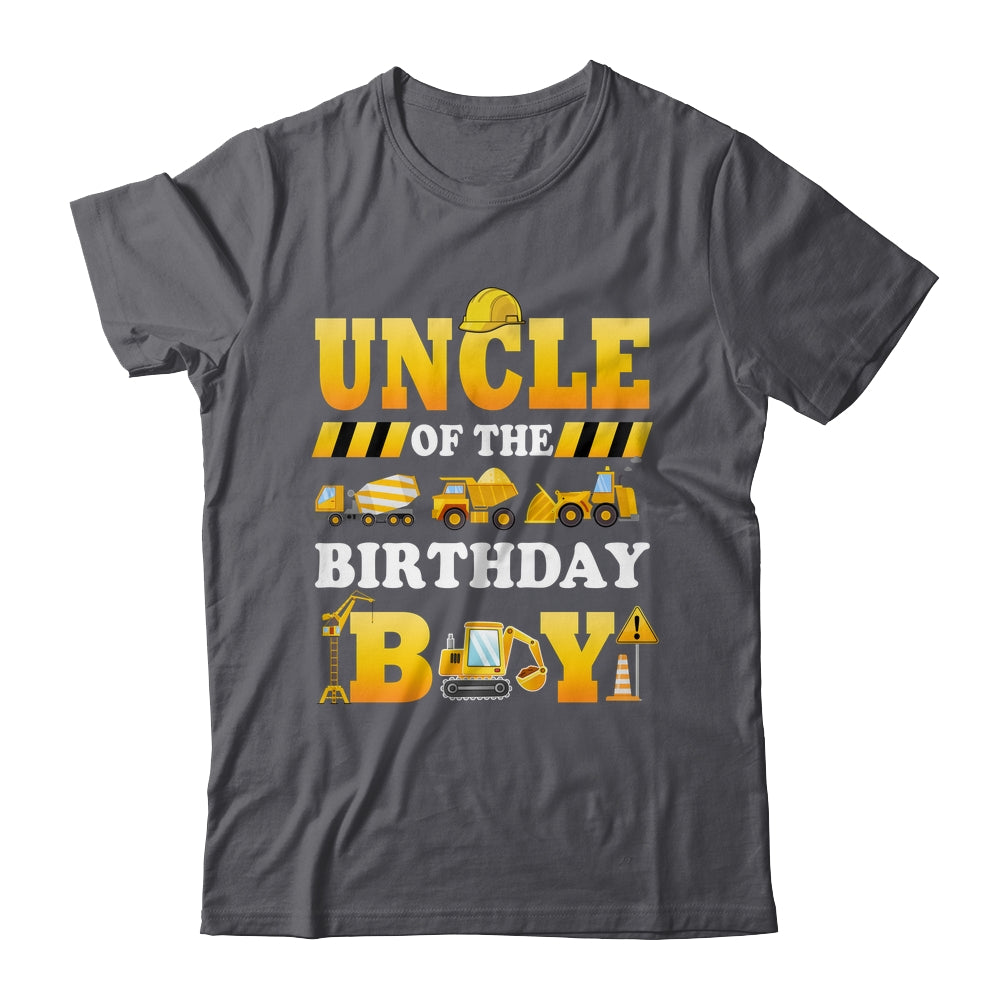Uncle Of The Birthday Boy Construction Matching Family Shirt & Hoodie | siriusteestore