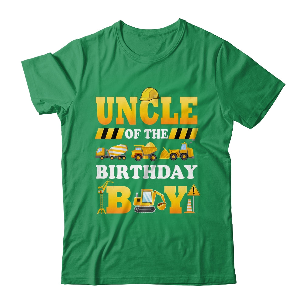 Uncle Of The Birthday Boy Construction Matching Family Shirt & Hoodie | siriusteestore