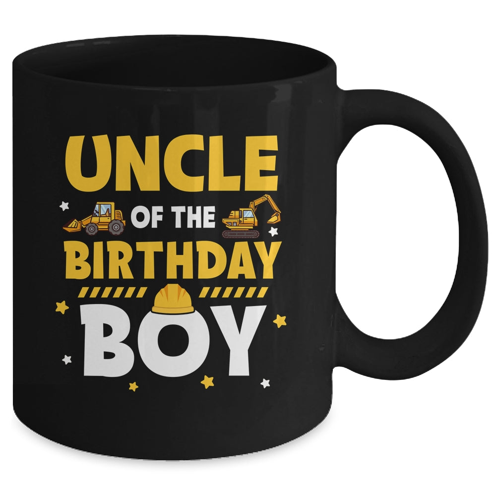 Uncle Of The Birthday Boy Construction Worker Family Party Mug | siriusteestore