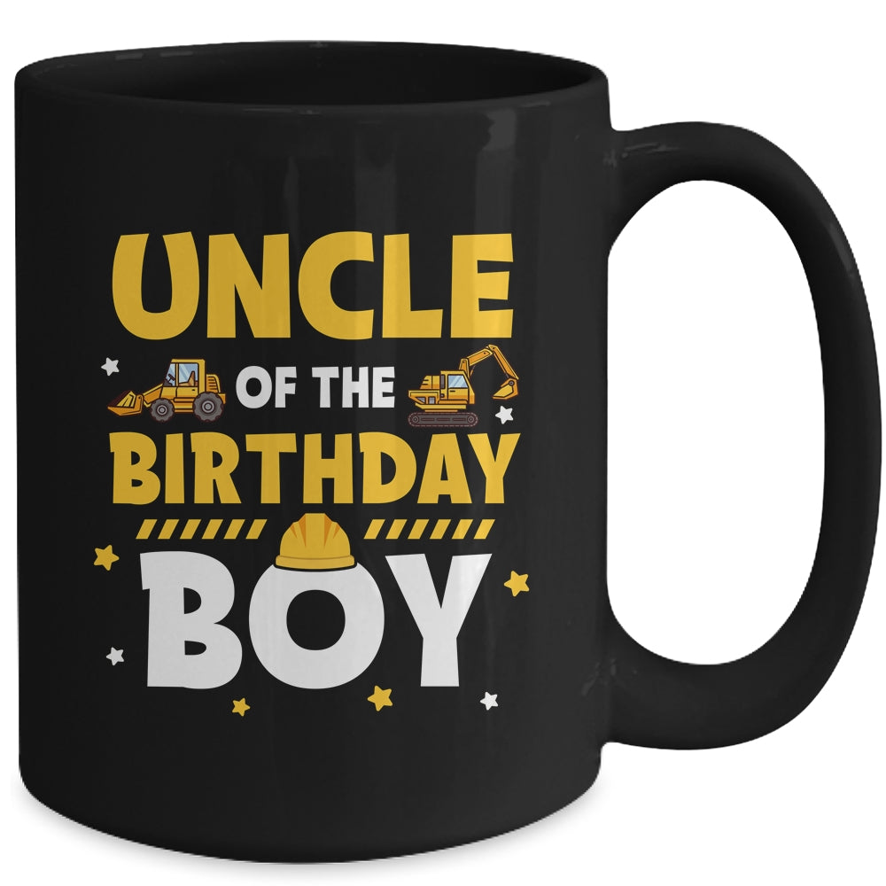Uncle Of The Birthday Boy Construction Worker Family Party Mug | siriusteestore