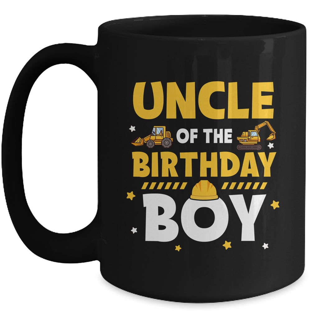 Uncle Of The Birthday Boy Construction Worker Family Party Mug | siriusteestore