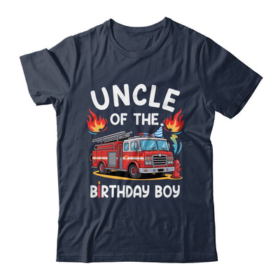Uncle Of The Birthday Boy Fire Truck Firefighter 1st Party Shirt & Hoodie | siriusteestore