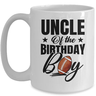 Uncle Of The Birthday Boy Football 1st Birthday Party Mug | siriusteestore