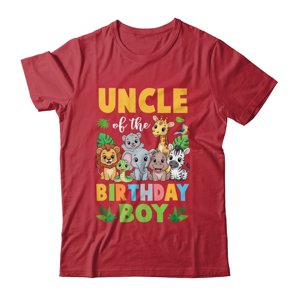 Uncle Of The Birthday Boy Kids Safari Jungle Animal Shirt & Hoodie | siriusteestore