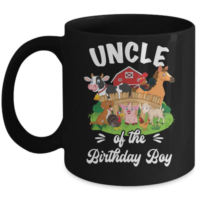 Uncle Of The Birthday Boy Party Cow Farm 1st Birthday Party Mug | siriusteestore