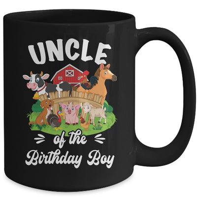 Uncle Of The Birthday Boy Party Cow Farm 1st Birthday Party Mug | siriusteestore