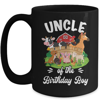 Uncle Of The Birthday Boy Party Cow Farm 1st Birthday Party Mug | siriusteestore