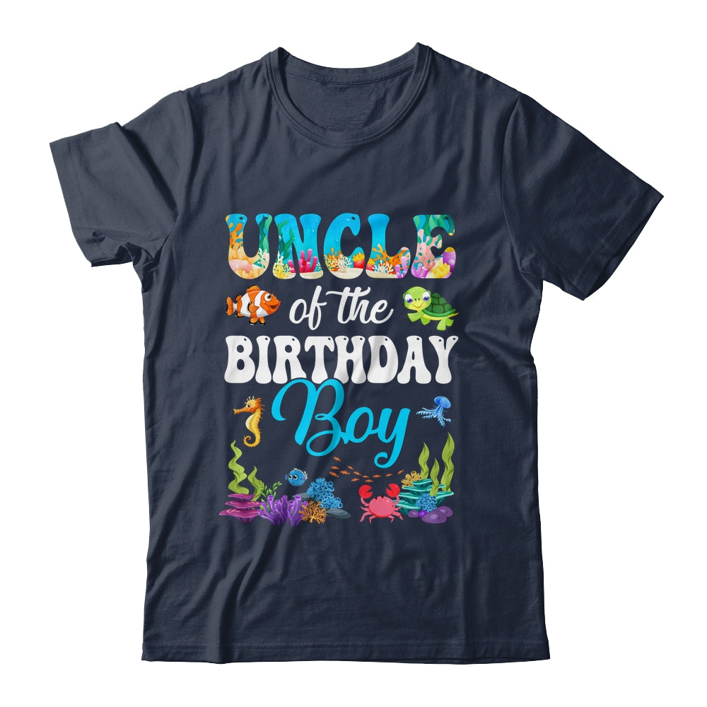 Uncle Of The Birthday Boy Sea Fish Ocean Aquarium Party Shirt & Hoodie | siriusteestore