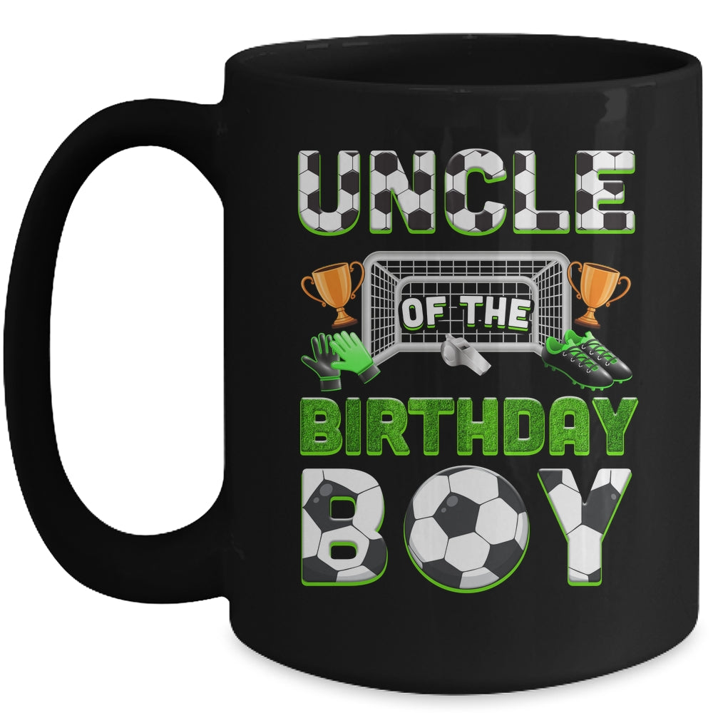 Uncle Of The Birthday Boy Soccer Family Matching Party Mug | siriusteestore
