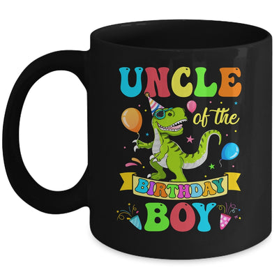 Uncle Of The Birthday Boy T-Rex Dinosaur Birthday Party Mug | siriusteestore