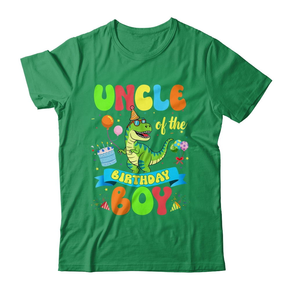 Uncle Of The Birthday Boy TRex Dinosaur Birthday Family Shirt & Hoodie | siriusteestore