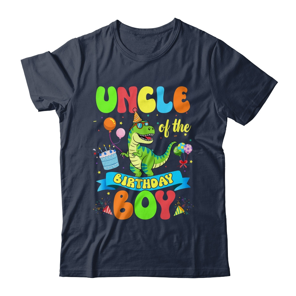 Uncle Of The Birthday Boy TRex Dinosaur Birthday Family Shirt & Hoodie | siriusteestore