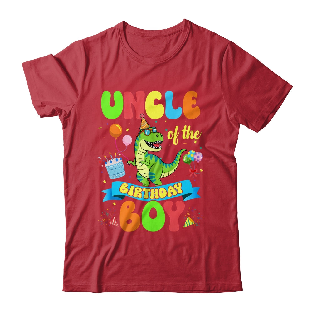 Uncle Of The Birthday Boy TRex Dinosaur Birthday Family Shirt & Hoodie | siriusteestore