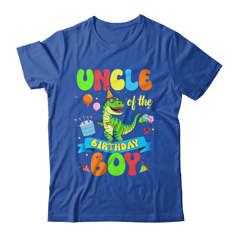 Uncle Of The Birthday Boy TRex Dinosaur Birthday Family Shirt & Hoodie | siriusteestore
