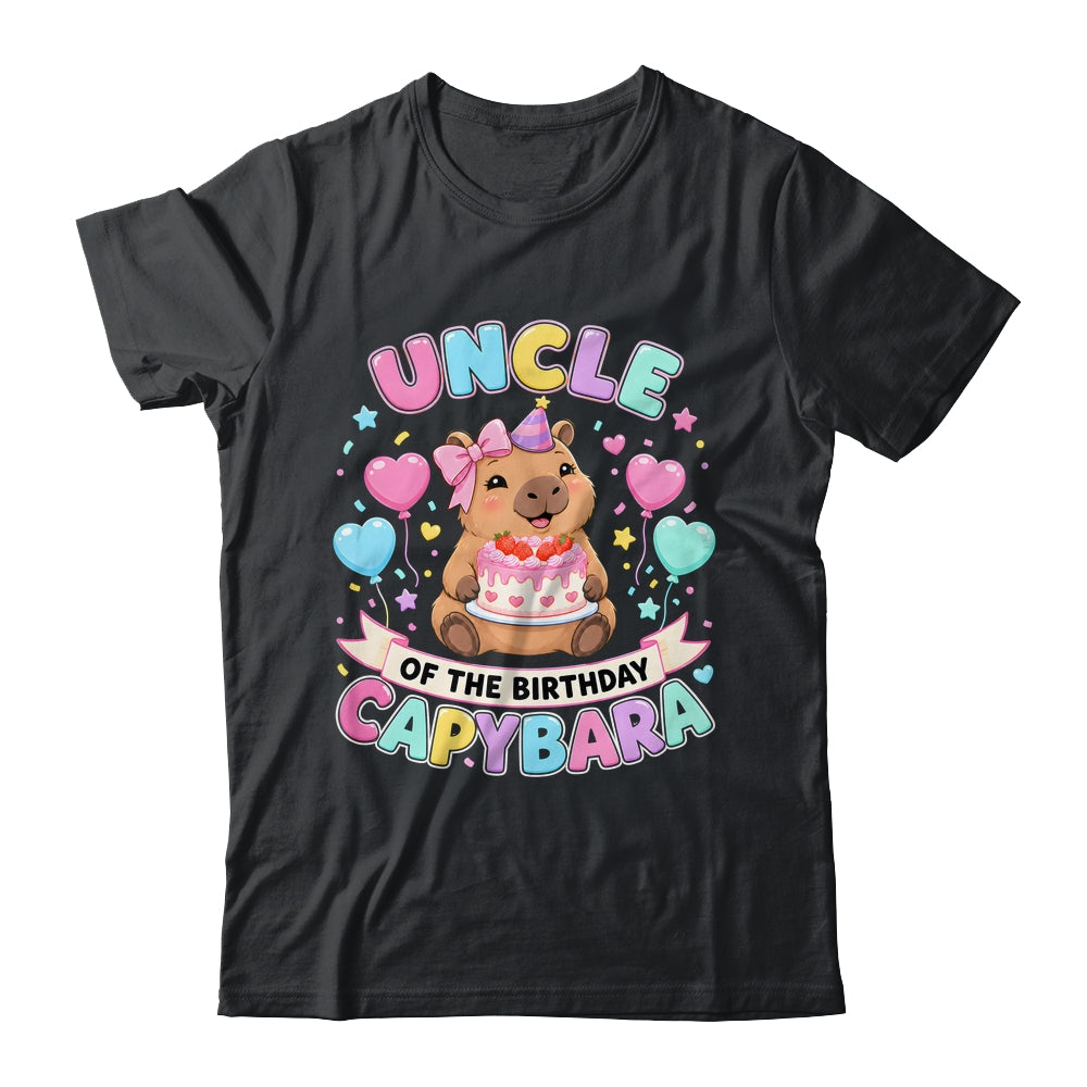 Uncle Of The Birthday Capybara Birthday Girl Family Shirt & Hoodie | siriusteestore