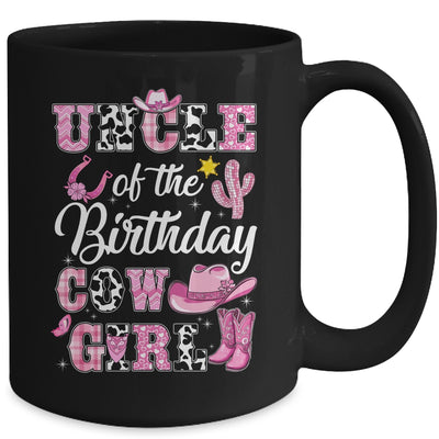 Uncle Of The Birthday Cow Girl Western Cowgirl 1st Birthday Mug | siriusteestore