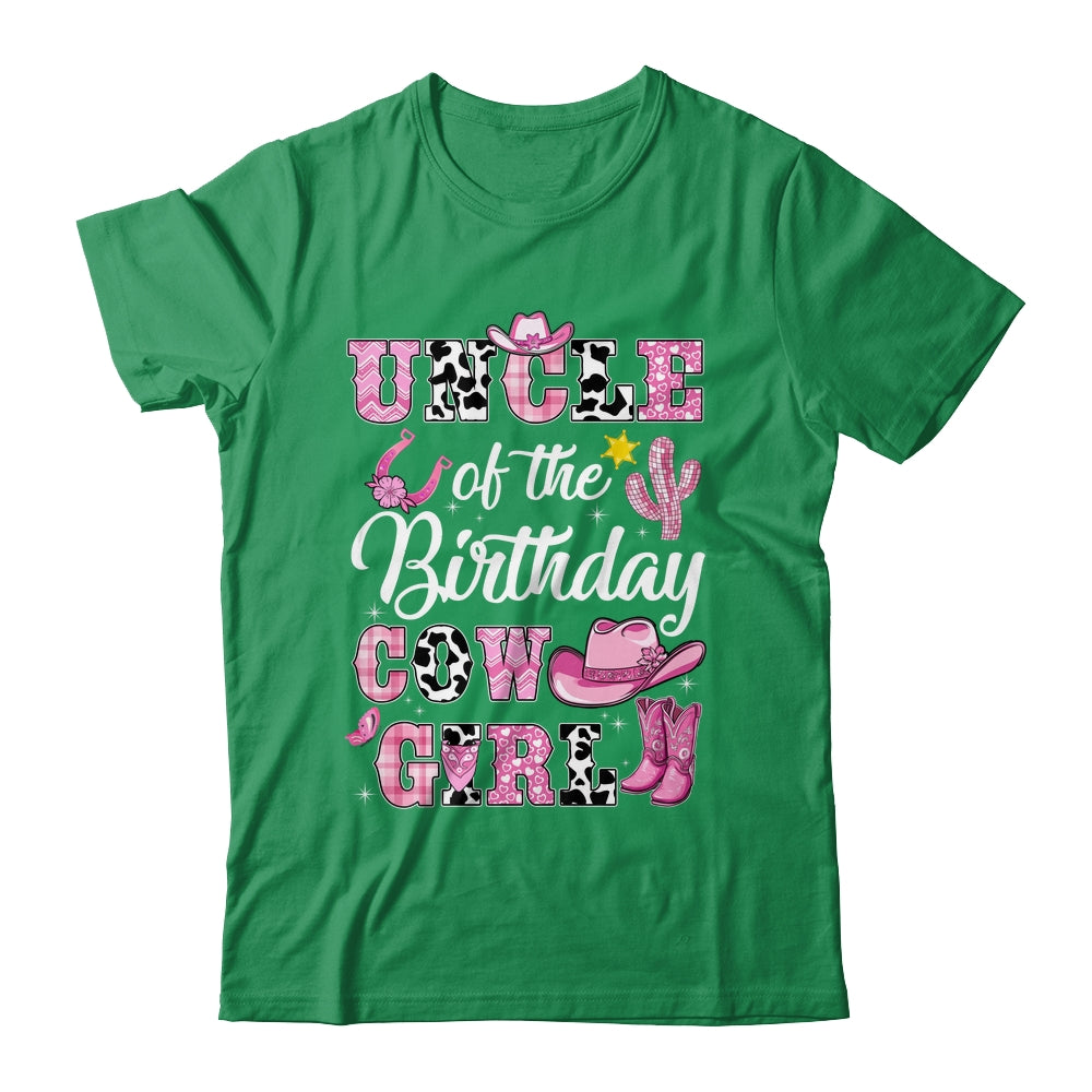 Uncle Of The Birthday Cow Girl Western Cowgirl 1st Birthday Shirt & Hoodie | siriusteestore
