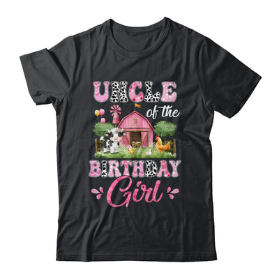 Uncle Of The Birthday Girl 1st Birthday Cow Farm Family Shirt & Hoodie | siriusteestore