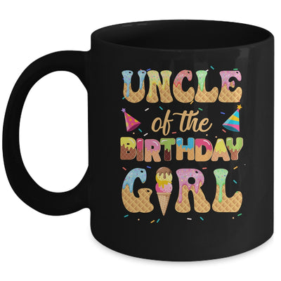 Uncle Of The Birthday Girl 1st Ice Cream Party Family Mug | siriusteestore