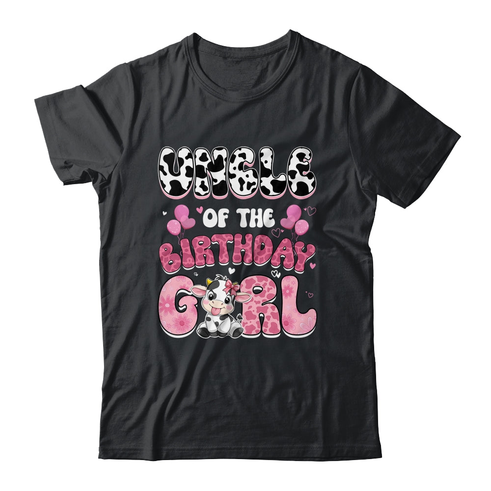 Uncle Of The Birthday Girl Cow Farm Family 1st Birthday Shirt & Hoodie | siriusteestore