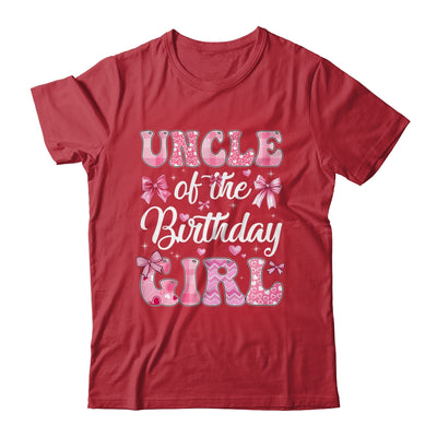 Uncle Of The Birthday Girl Family Pink Coquette Bow Shirt & Hoodie | siriusteestore