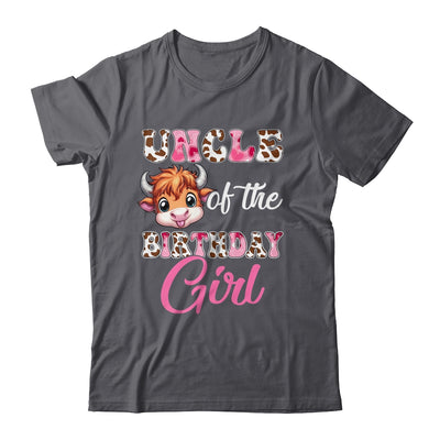 Uncle Of The Birthday Girl Highland Cow Farm 1st Birthday Shirt & Hoodie | siriusteestore