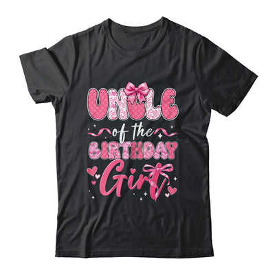Uncle Of The Birthday Girl Pink Coquette Bow Family Shirt & Hoodie | siriusteestore
