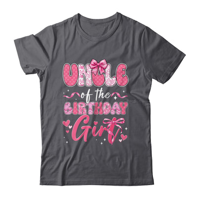 Uncle Of The Birthday Girl Pink Coquette Bow Family Shirt & Hoodie | siriusteestore