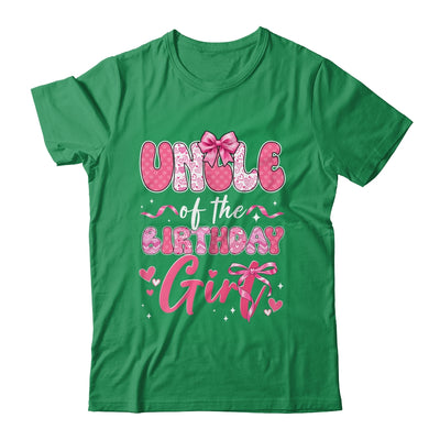 Uncle Of The Birthday Girl Pink Coquette Bow Family Shirt & Hoodie | siriusteestore