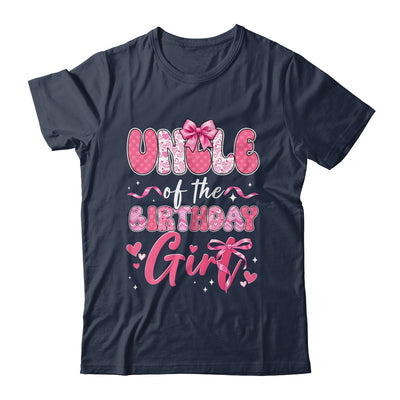 Uncle Of The Birthday Girl Pink Coquette Bow Family Shirt & Hoodie | siriusteestore