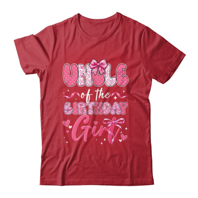 Uncle Of The Birthday Girl Pink Coquette Bow Family Shirt & Hoodie | siriusteestore