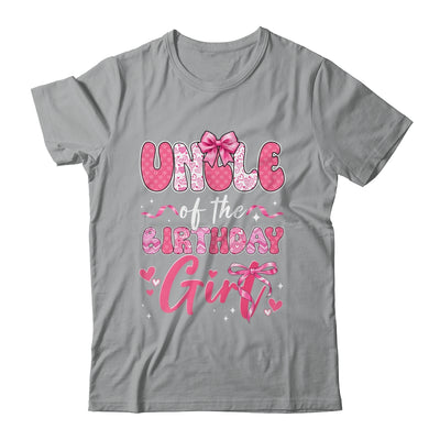 Uncle Of The Birthday Girl Pink Coquette Bow Family Shirt & Hoodie | siriusteestore