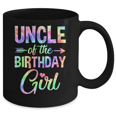 Uncle Of The Birthday Girl Tie Dye 1st Birthday Girl Family Mug | siriusteestore