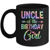 Uncle Of The Birthday Girl Tie Dye 1st Birthday Girl Family Mug | siriusteestore