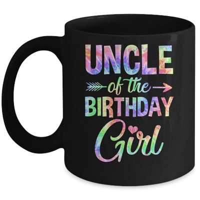 Uncle Of The Birthday Girl Tie Dye 1st Birthday Girl Family Mug | siriusteestore