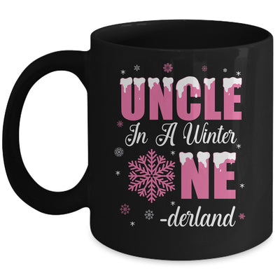 Uncle Of The Birthday Girl Winter Onederland 1st Birthday Mug | siriusteestore
