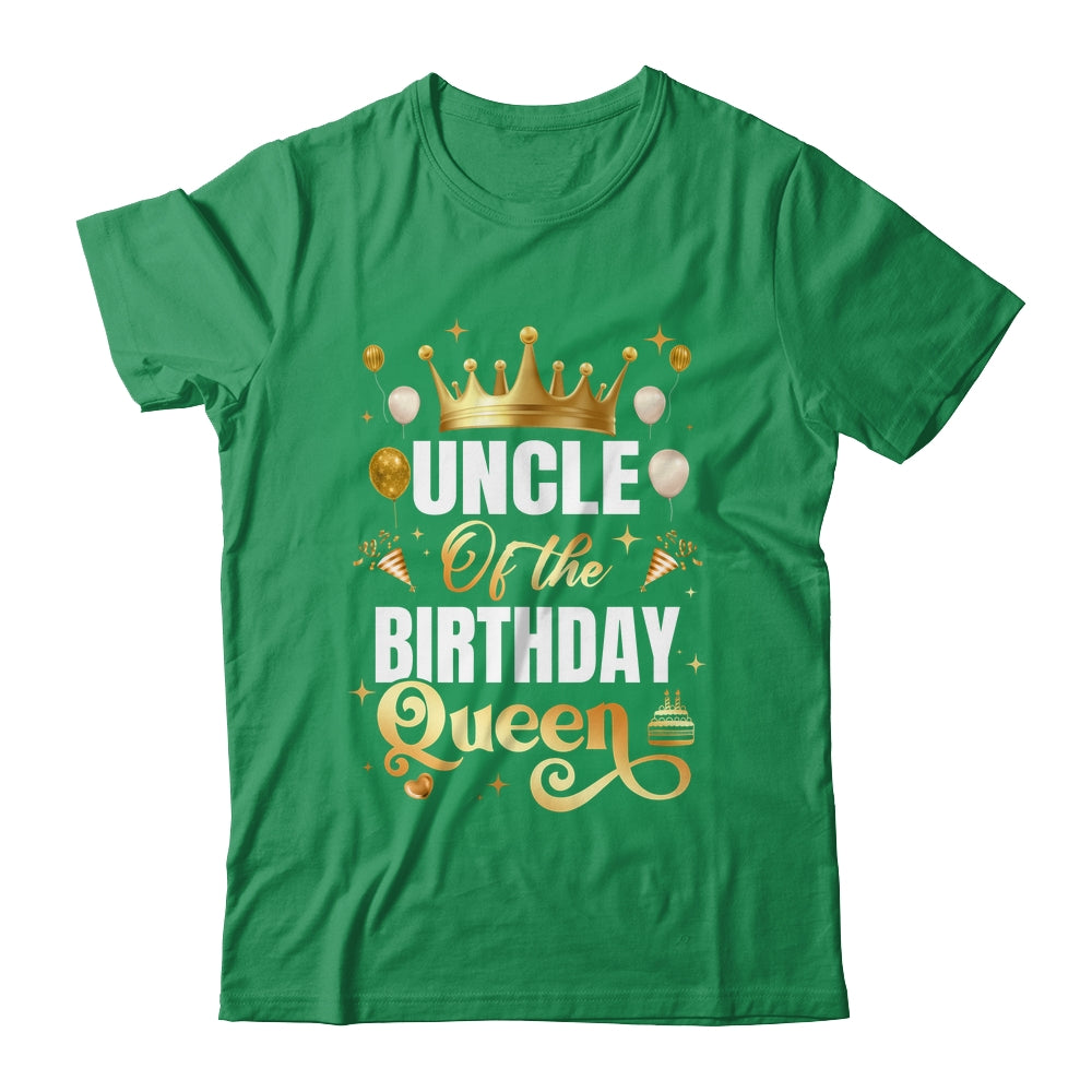 Uncle Of The Birthday Queen Funny Matching Birthday Party Shirt & Hoodie | siriusteestore