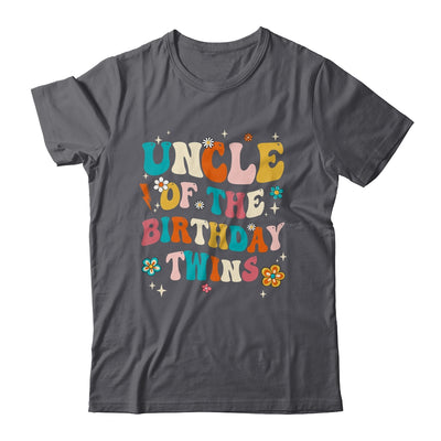 Uncle Of The Birthday Twins Boys Girls Party Retro Bday Shirt & Hoodie | siriusteestore
